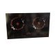 Инфракрасная плита портативная на 2 конфорки CROWNBERG СВ-1330 2000W черная (2676). Зображення №4