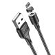 Кабель USB для iPhone HOCO X52 Sereno magnetic 1 м (2,4 А) Black Магнітний. Изображение №5