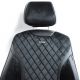 Чохли - Накидки сидіння Алькантара + Шкір. зам 3D "TORINO" (спинка відкрита) Чорні Elegant- 700 126. Изображение №3