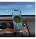 Автотримач з бездротовою зарядкою HOCO CA91 Grey для iPhone, Qi 5W-15W Max. Изображение №4